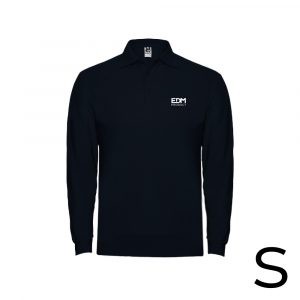 POLO NEGRO MANGA LARGA TALLA-S 65% POLIÉSTER 35% ALGODON