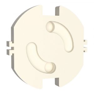 TAPA DE ENCHUFE GIRATORIOS BASE T/TL, BLISTER 10 uds
