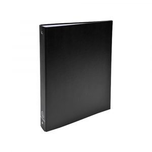 CARPETA DE 4 ANILLAS 30 mm REDONDAS DINA4 FORRADA NEGRA