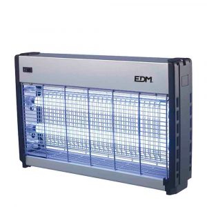 MATA INSECTOS PROFESIONAL ELÉCTRICO, CROMO/NEGRO, 2 x 15W; 100 m²; 48 x 9 x 30 cm