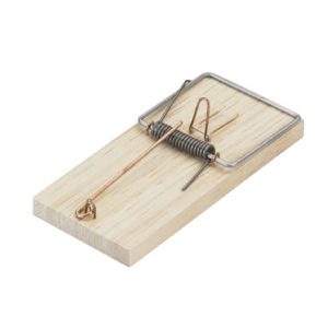 RATONERA "TABLA" TAMAÑO N°1, 4,8 x 11 x 1,2 cm, BLISTER 2 uds