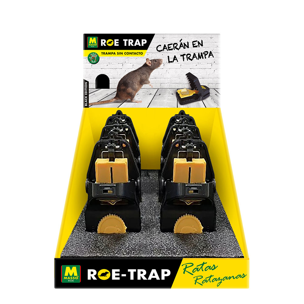 TRAMPA PARA RATAS BLACK EDITION MEDIDAS 15,2 x 8 x 7,3 cm