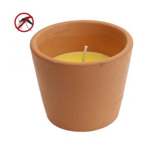 VELA CITRONELA TERRACOTA  Ø5,5x5cm EURO/UNI