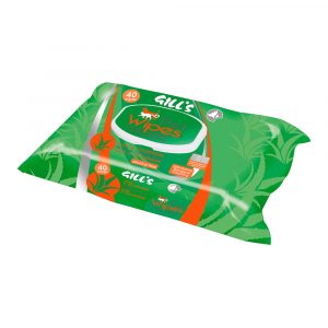 TOALLITAS HUMEDAS MASCOTAS XL AROMA ALOE Y CLORHEXIDINA 30 x 20 cm, 40 uds