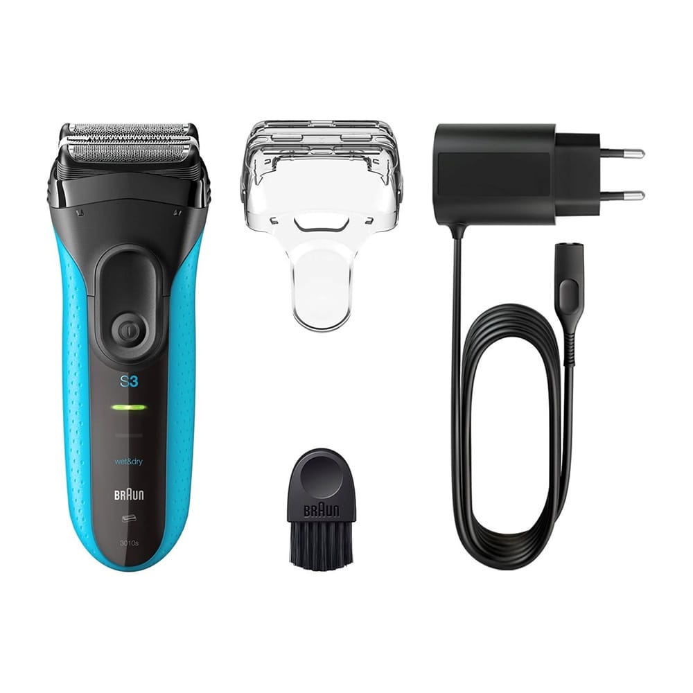 AFEITADORA ELECTRICA RECARGABLE SERIE 3 PROSKIN AZUL 600 W