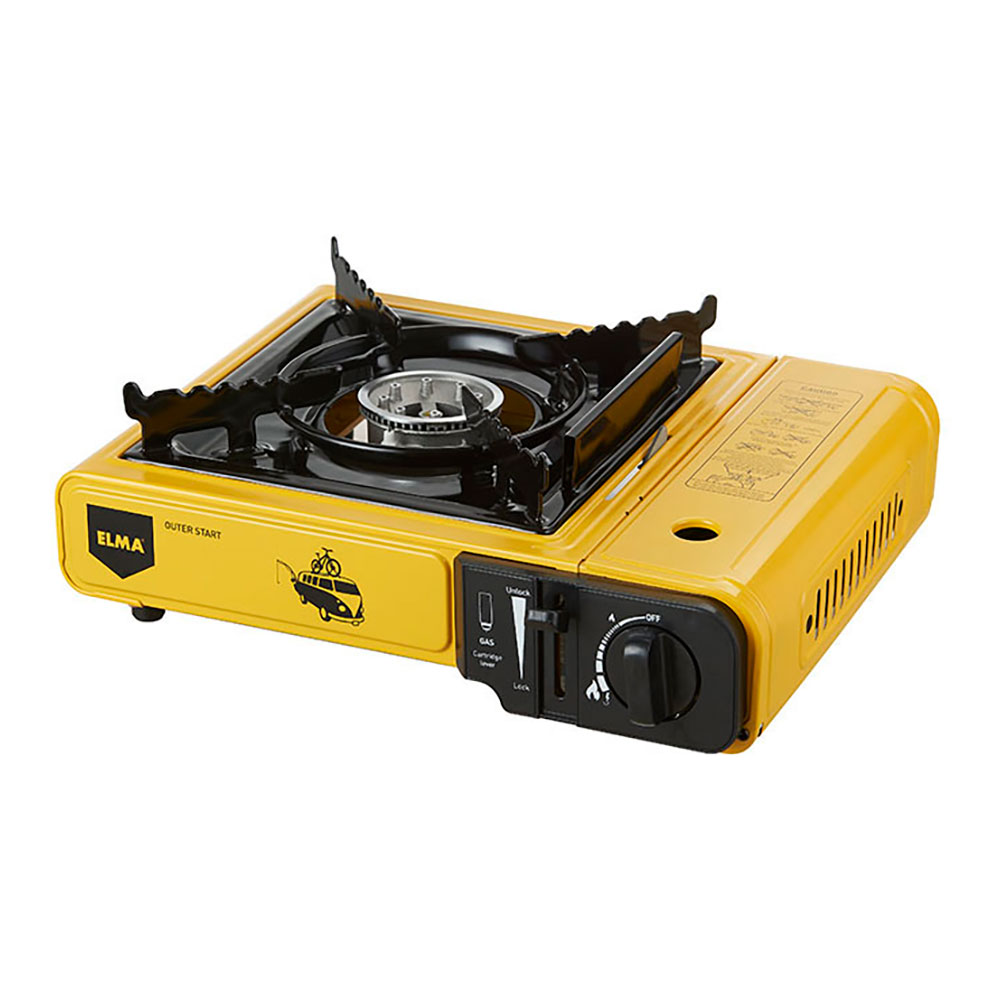 COCINA DE GAS BUTANO/PROPANO OUTER START AMARILLA 2300 W