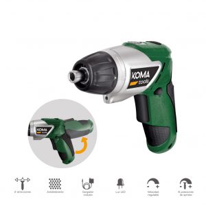 ATORNILLADOR A BATERIA REVERSIBLE, 3,6V LITIO-ION 1300 mAh, 175 x 148 mm
