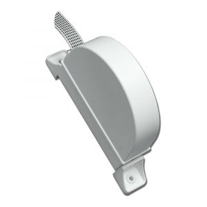 RECOGEDOR EXTERIOR ABATIBLE PR02 18 mm BLANCO, 175 x 32 x 120 mm