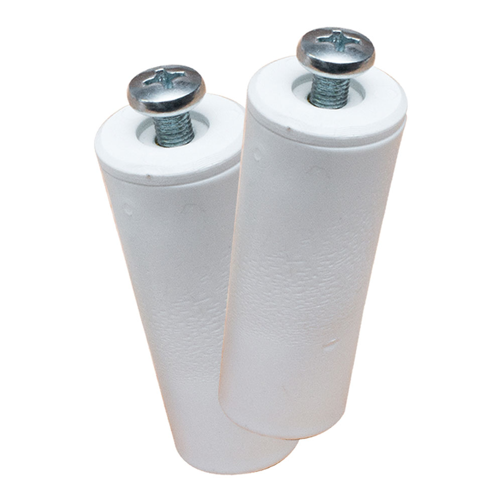 TOPE PERSIANA PR08, BLANCO 40 mm 2 unidades