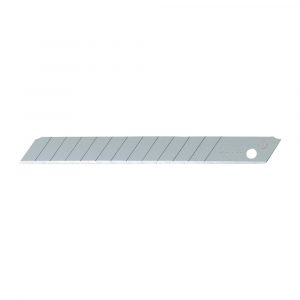 JUEGO DE 10 CUCHILLAS AB-10 TROCEABLES PLATEADAS 9 mm