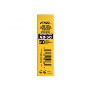 JUEGO DE 50 CUCHILLAS AB-50 TROCEABLES PLATEADAS 9 mm