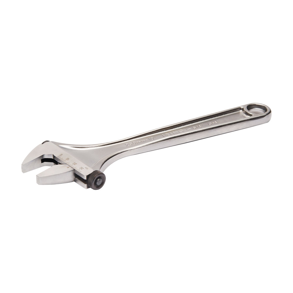 LLAVE AJUSTABLE DE MOLETA LATERAL CROMADA, 250 mm