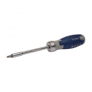 DESTORNILLADOR DE CARRACA CON COMPARTIMENTO PARA 12 PUNTAS 1/4"