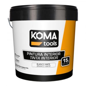 PINTURA PLÁSTICA VINÍLICA INTERIOR BLANCA MATE 15 L
