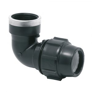 CODO MIXTO 90° ROSCA HEMBRA POLIPROPILENO 20 mm x 1/2"