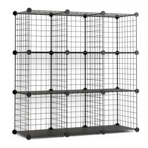 ESTANTERÍA MODULAR METÁLICA TITAN C9 NEGRO