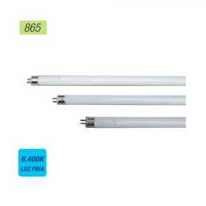 TUBO FLUORESCENTE 08 w 6400 k 400 lm T5 28,6 cm G5 LUZ FRIA