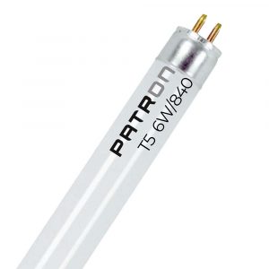 TUBO FLUORESCENTE 06 w 4000 k 260 lm T5 21 cm G5 LUZ DIA