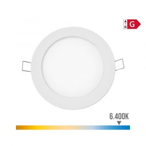 MINI DOWNLIGHT LED EMPOTRABLE REDONDO 6 W 6400 K LUZ FRíA. COLOR BLANCO Ø11,7 cm