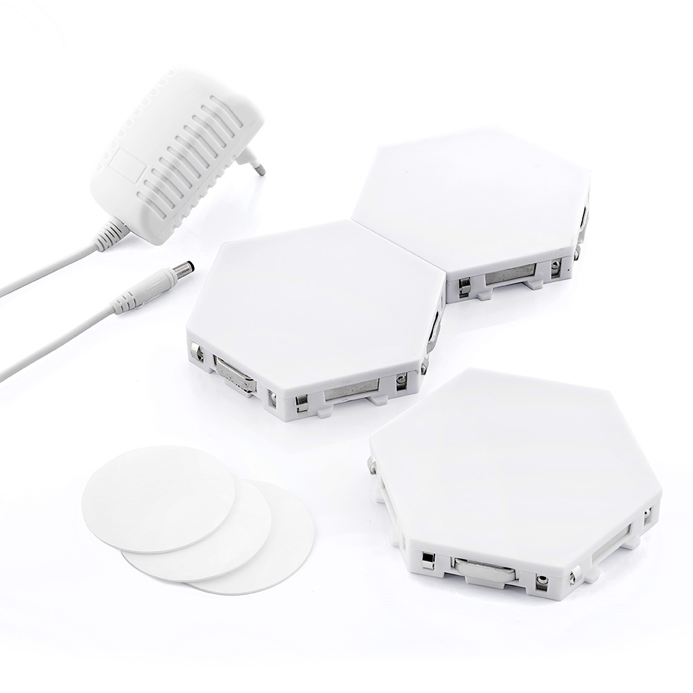 PANELES DE LED MODULARES MAGNÉTICOS Y TÁCTILES, 3 unidades