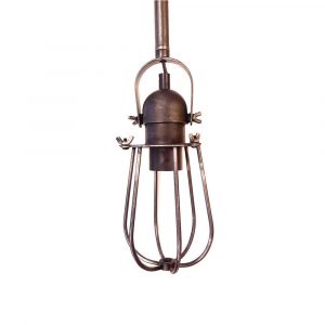 LÁMPARA DE TECHO METALICA VINTAGE E27 60W COLOR NEGRO Ø10 x 22 cm