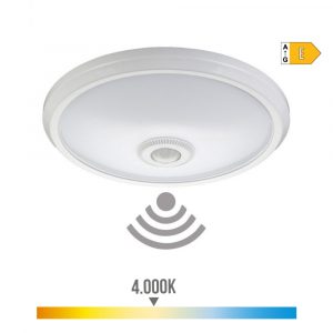 APLIQUE DE SUPERFICIE LED CON SENSOR IP20 15 w 4000 k LUZ DIA Ø29 x 6 cm