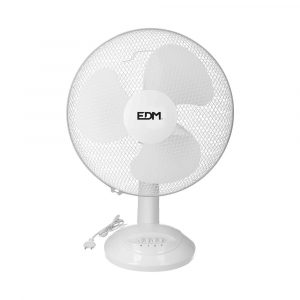 VENTILADOR DE SOBREMESA. COLOR BLANCO. POTENCIA: 35W; 53,4 dB; ASPAS: Ø30 x 48 cm