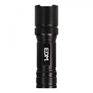 LINTERNA LED TÁCTICA BLACK GRIP 150 lm CON ZOOM, 3 x AAA (INCLUIDAS), ALUMINIO