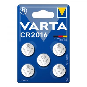 MICRO PILA DE BOTON LITHIUM CR2016 3V (BLISTER 5 unid.) Ø20,0x1,6mm