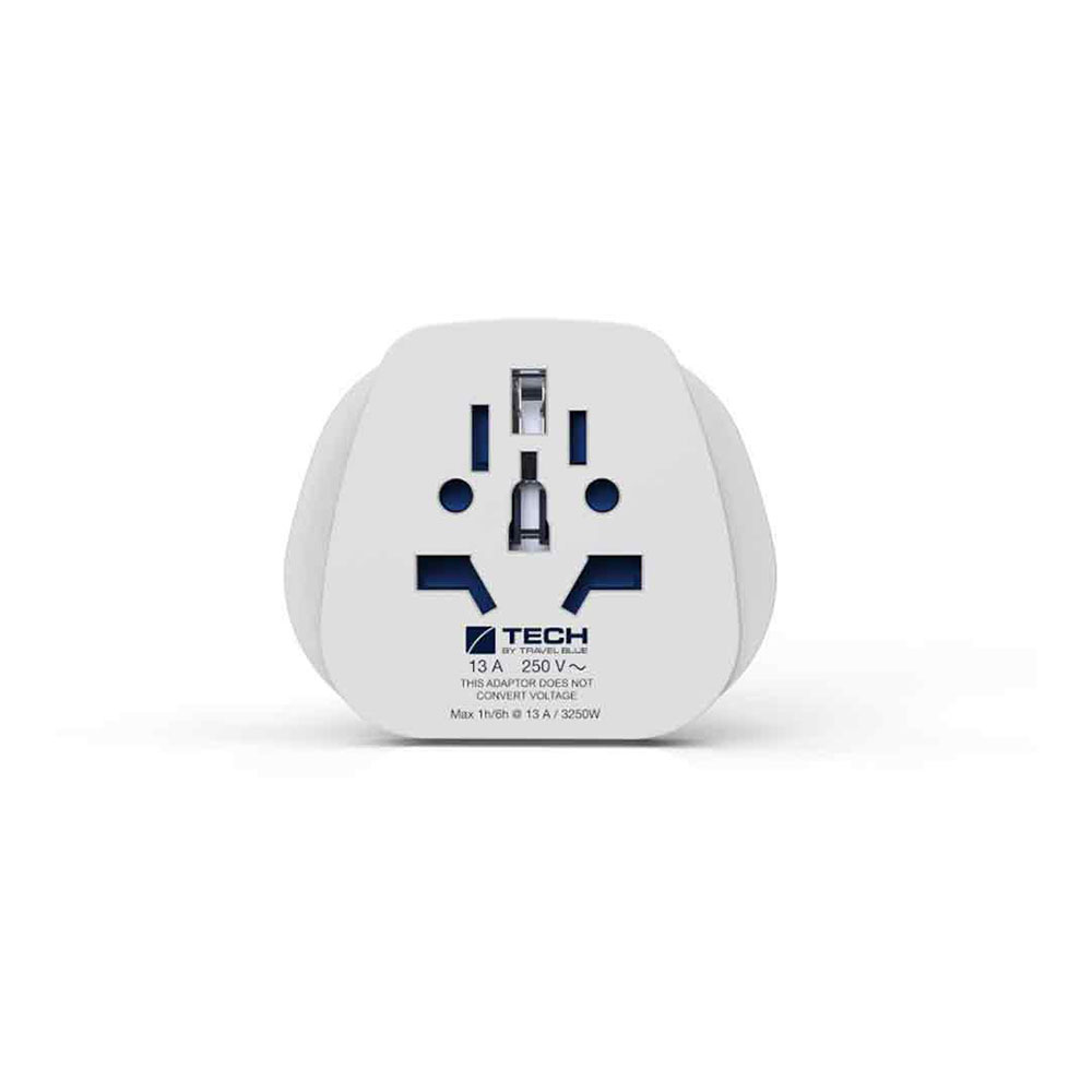 ADAPTADOR ENTRADA MULTIPLE MUNDIAL A SALIDA CLAVIJA EUROPA, TB-901, TRAVEL BLUE