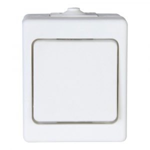 INTERRUPTOR CONMUTADOR DE SUPERFICIE 10AX 250V~, BLANCO