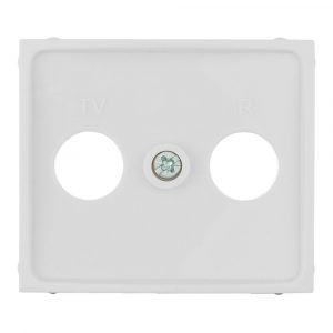 TAPA PARA TOMA DE SEÑAL TV/R COLOR BLANCO SERIE EUROPA SOLERA ERP47TLV