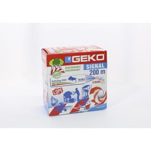 CINTA BALIZAR LDPE SIGNAL BIODEGRADABLE BLANCA/ROJA 70 mm x 200 m