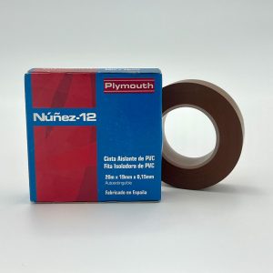 CINTA AISLANTE PVC ALTA ADHESIÓN MARRÓN 19 mm x 0,15 mm x 20 m