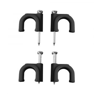 GRAPA PARA CABLE MANGUERA TUBULAR 2 x 1,5 mm N°07, NEGRA, CAJA 100 uds