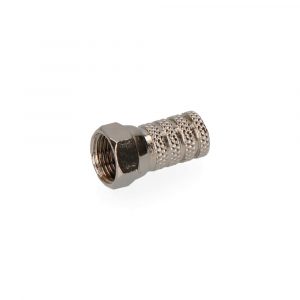 CONECTOR "F" MACHO PARABOLICA METALICO. CALIDAD SUPRA EDM