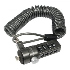 CABLE ANTIRROBO PARA PORTATIL CON COMBINACION 4 CIFRAS NEGRO LOGILINK