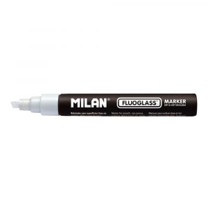 ROTULADOR BORRABLES FLUOGLASS 2 - 4 mm BLANCO EN BLISTER