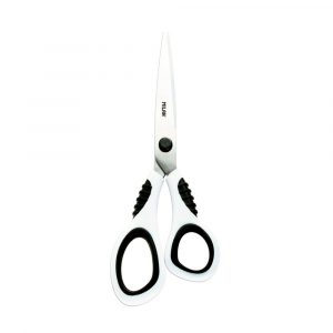 TIJERAS DE OFICINA BLANCAS 20,5 cm BLISTER