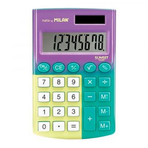 CALCULADORA POCKET SUNSET 8 DIGITOS EN BLISTER