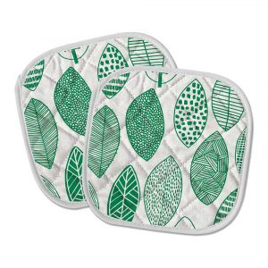 AGARRADORES COCINA ACOLCHADOS  HOJAS 20X20CM. INOFIX