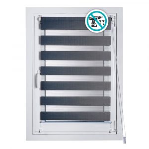 ESTOR ENROLLABLE CLIP&FIX NOCHE&DIA PLATA 150x180cm  CINTACOR - STORPLANET
