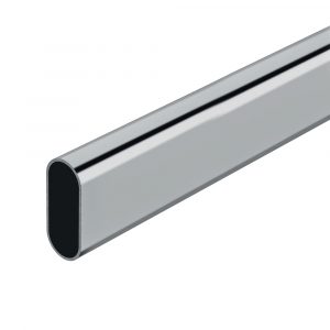 BARRA ARMARIO OVALADA CROMADA 150cm CINTACOR - STORPLANET