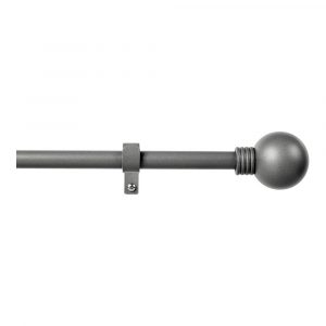 KIT BARRA CORTINA ANILLO EXTENSIBLE DE 110 A 200cm PLOMO CINTACOR - STORPLANET