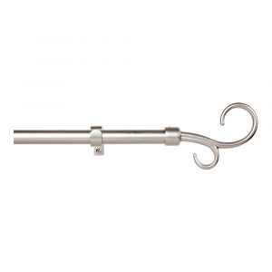 KIT BARRA CORTINA BACULO EXTENSIBLE DE 160 A 300cm PLATA CINTACOR - STORPLANET