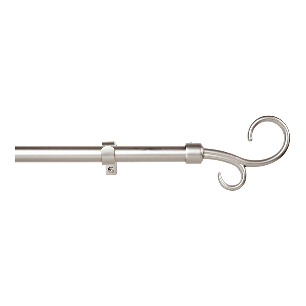 KIT BARRA CORTINA BACULO EXTENSIBLE DE 160 A 300cm PLATA CINTACOR - STORPLANET