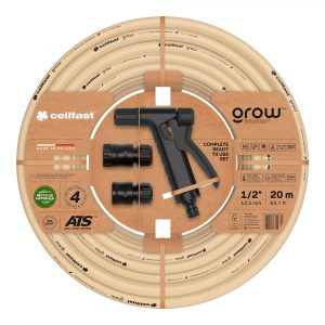 KIT MANGUERA DE JARDÍN GROW 20 m (1/2" 12.5 mm)