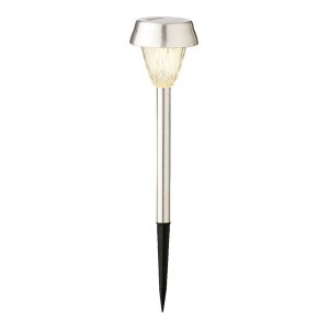 BALIZA INOX LUZ CALIDA 24 x 8 cm, 4 unidades