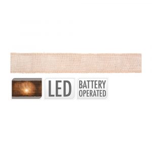 GUIRNALDA LAZO CON 20 LEDS A PILAS 2 m x 5 cm  2 x AA