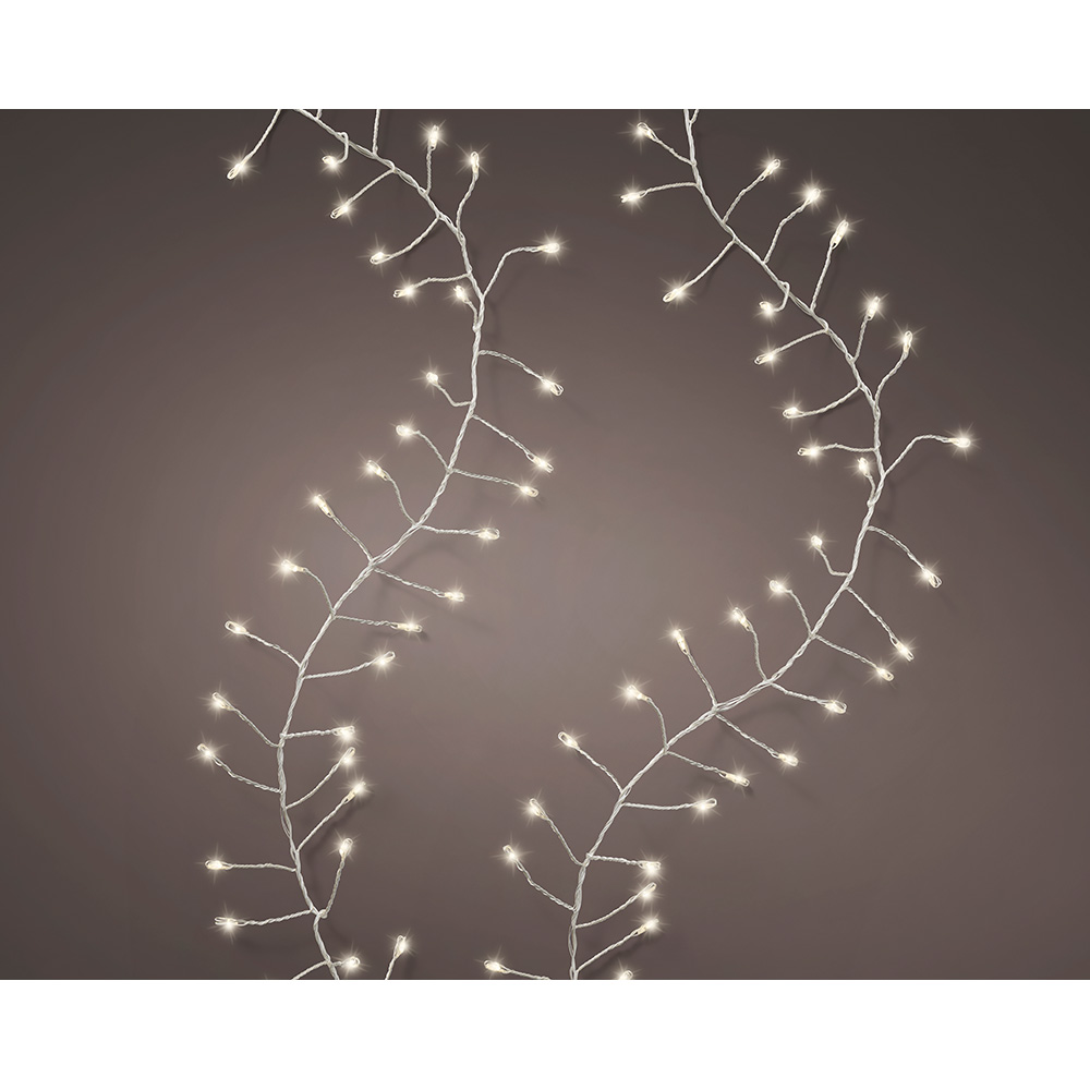 GUIRNALDA MICROLEDS PARPADEANTE, 480 LEDS, BLANCO CÁLIDO.
